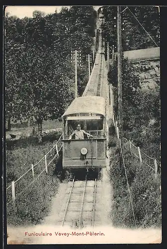 AK Funiculaire Vevey-Mont-Pelerin, Bergbahn