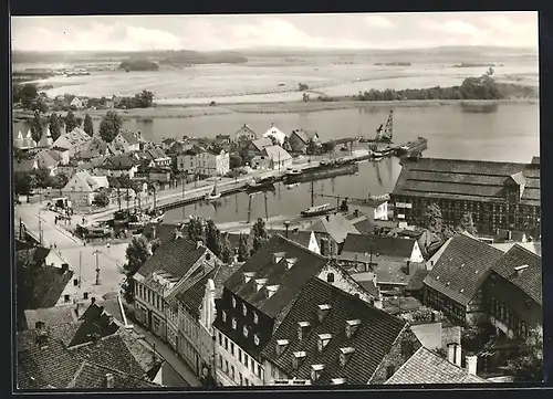 AK Wolgast, Blick auf den Hafen