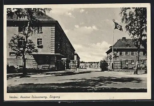 AK Verden, Kaserne Brunnenweg, Eingang mit 