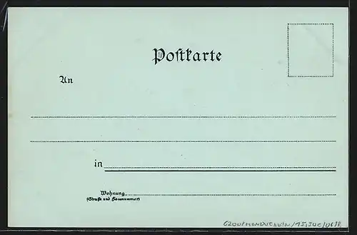 Mondschein-Lithographie Wiesbaden, Griechische Kapelle, Neroberg m. Bahnhof, Evangelische Bergkirche