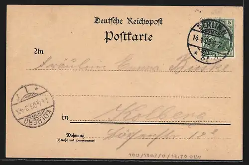 Lithographie Berlin, Museum, Zeughaus & Schlossbrücke