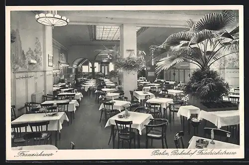 AK Berlin, Franziskaner am Bahnhof Friedrichstrasse, Innenansicht