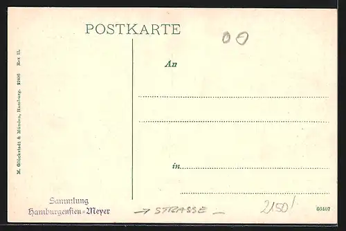 AK Buxtehude, Strasse Ostfleth mit Hermann Rüdiger Geschäft