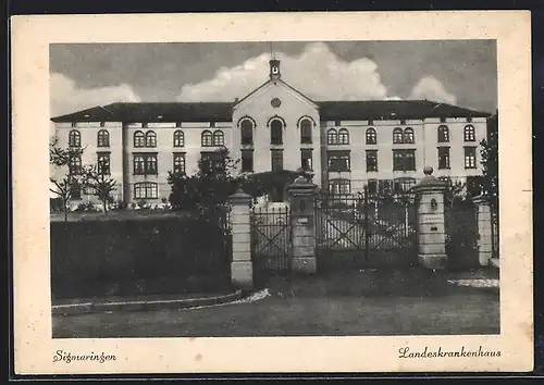 AK Sigmaringen, Ansicht vom Landeskrankenhaus