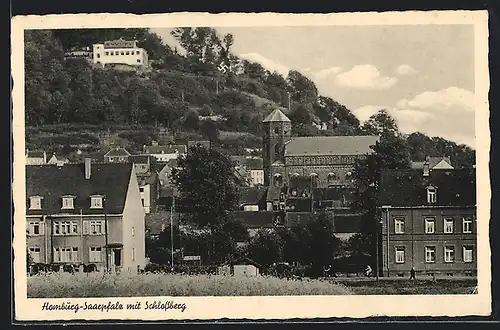 AK Homburg-Saarpfalz, Schlossberg und Häuser