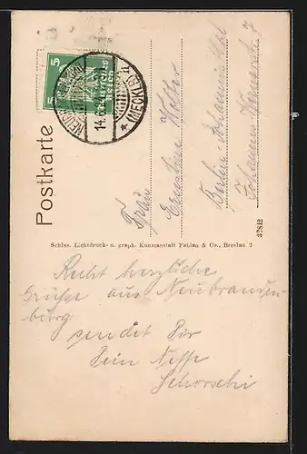 AK Neubrandenburg, Treptower Tor mit Treptower Strasse