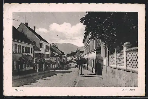 AK Murnau / Obb., Strassenpartie oberer Markt