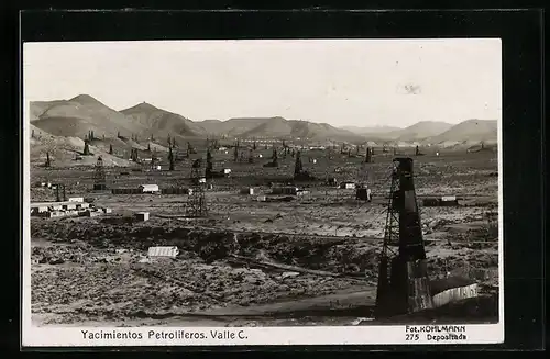 AK Argentinien, Yacimientos Petroliferos, Valle C., Vista Generale