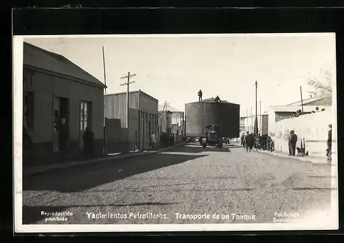 AK Yacimientos Petroliferos, Transporte de un Tanque