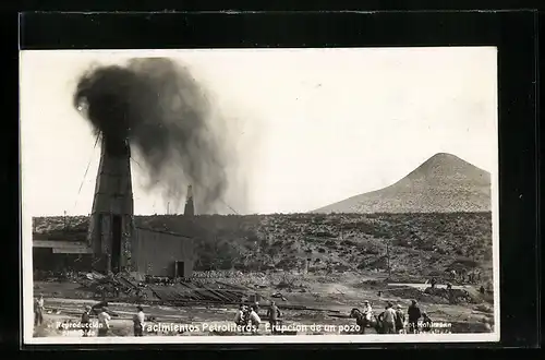 AK Yacimientos Petroliferos, Erupcion de un pozo