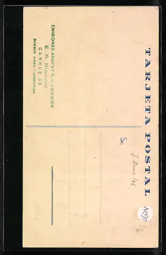 Künstler-AK Buenos Aires, Primera Exposicion de Mineria Argentina e Industrias Afines