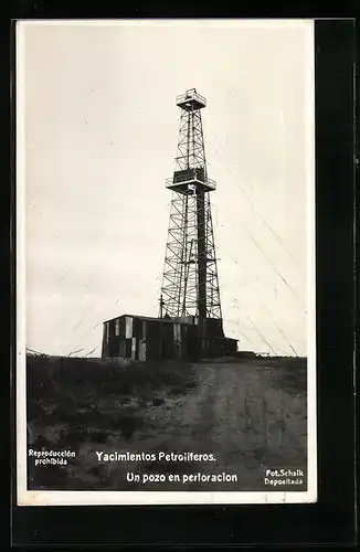 AK Yacimientos Petroliferos, Un pozo en perforacion