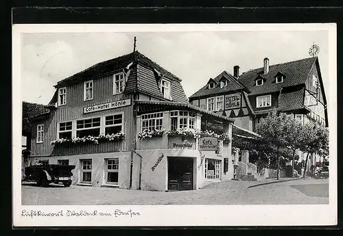 AK Waldeck am Edersee, Blick auf Hotel und Kurhaus Höhle