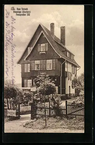 AK Braunlage /Oberharz, Am Hotel Haus Tanneck