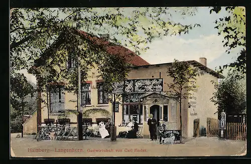 AK Hamburg-Langenhorn, Gasthaus von Carl Finder