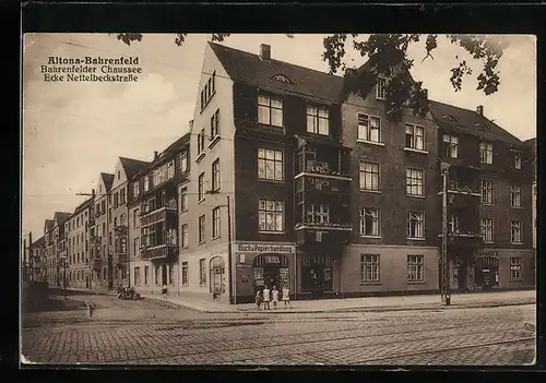 AK Hamburg-Bahrenfeld, Bahrenfelder Chaussee, Ecke Nettelbeckstrasse