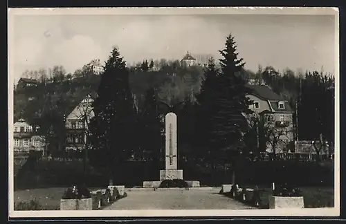 AK Hersbruck, Ortspartie am Kriegerdenkmal
