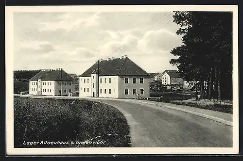 AK Altneuhaus b. Grafenwöhr, Truppenlager, Unterkunftshäuser