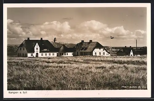 AK Kampen a. Sylt, Reetdachhäuser und 