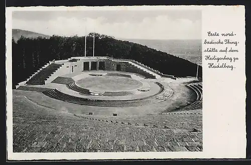 AK Heidelberg, Erste nordbadische Thingstätte auf dem Heiligen Berg zu Heidelberg