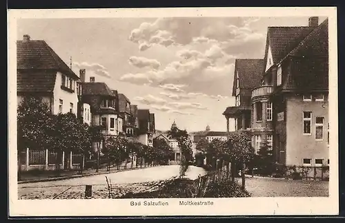 AK Bad Salzuflen, Einblick in die Moltkestrasse