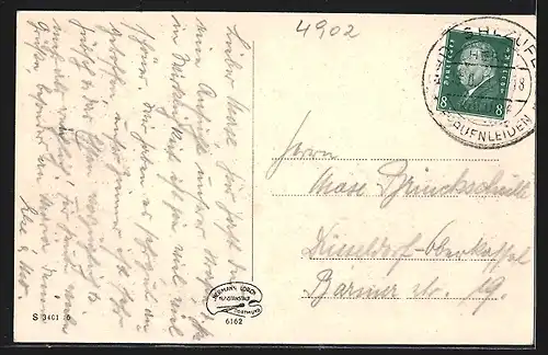 AK Bad Salzuflen, Einblick in die Moltkestrasse