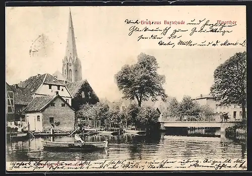 AK Buxtehude, Moorthor und Kirche, Wasserpartie