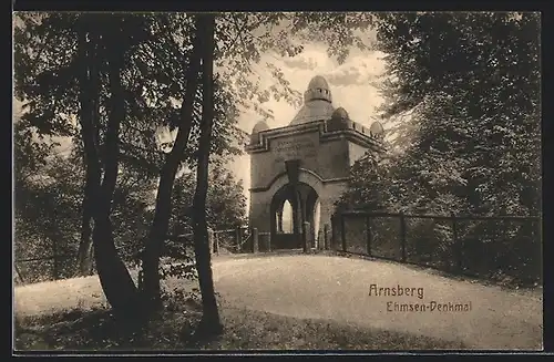 AK Arnsberg / Westf., Ehmsen-Denkmal