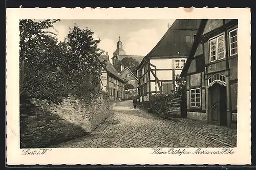 AK Soest i. W., Kleine Osthofe und Maria zur Höhe