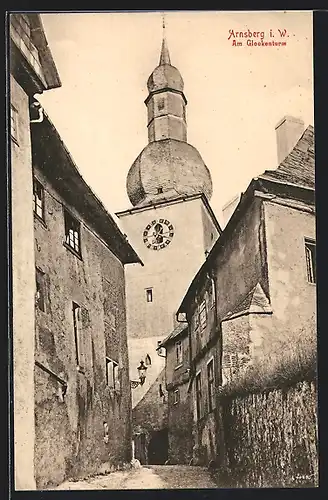 AK Arnsberg i. W., Am Glockenturm