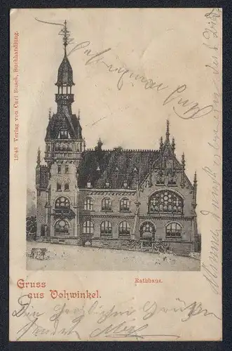 AK Vohwinkel, Das Rathaus aus der Vogelschau