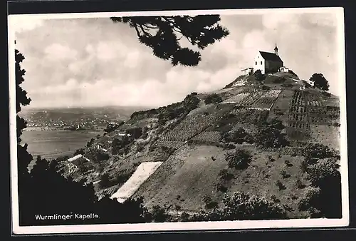 AK Wurmlingen / Rottenburg, Kapelle auf einem Hügel