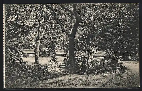AK Bad Lippspringe, Parkbänke am Jordan