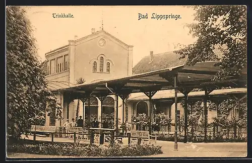 AK Bad Lippspringe, Terrasse der Trinkhalle