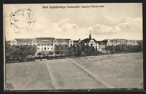 AK Bad Lippspringe, Totalansicht mit Auguste-Viktoria-Stift
