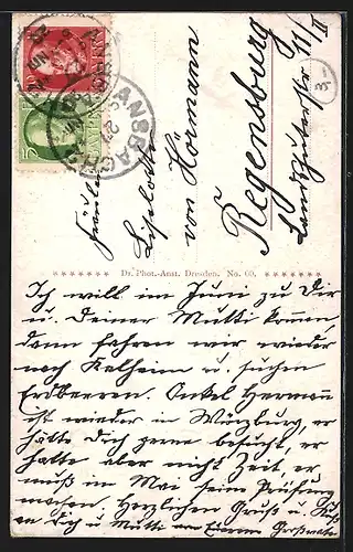 AK Ansbach, Schloss mit Luitpoldbrunnen