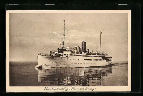 AK Passagierschiff Hansestadt Danzig in Fahrt