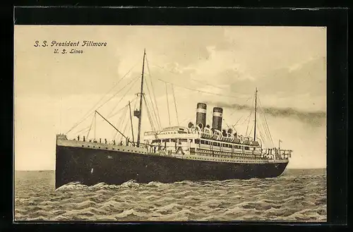 AK Passagierschiff der U.S. Line S.S. President Fillmore