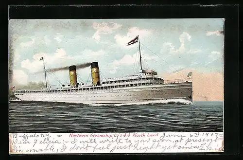 AK Northern Steamship Co`s S. S. North Land