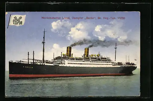 AK Dampfer Berlin des Norddeutschen Lloyd