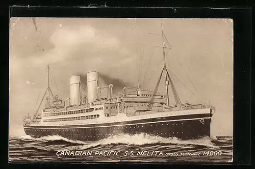 AK Canadian Pacific S. S. Melita