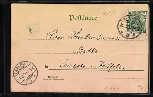 Lithographie Mainz, Ortspartie mit BrückeMainz, Stadtpanorama mit Dampfern auf dem Rhein, Halt gegen das Licht