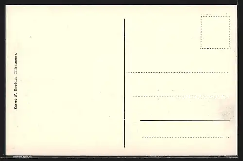 AK Lillehammer, Blick von einer Anhöhe auf den Ort