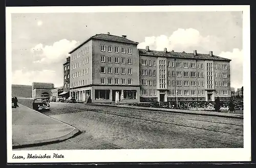 AK Essen a. d. Ruhr, Partie auf dem Rheinischen Platz
