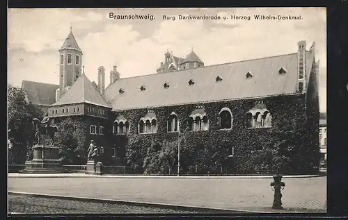 AK Braunschweig, Burg Dankwarderode und Herzog Wilhelm-Denkmal