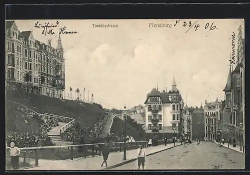 AK Flensburg, Kinder auf der Toosbüystrasse