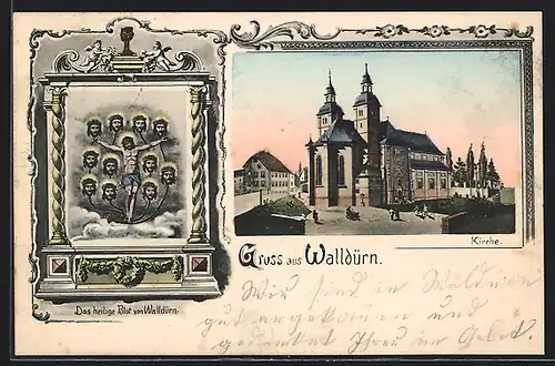 AK Walldürn, das heilige Blut von Walldürn, Kirche