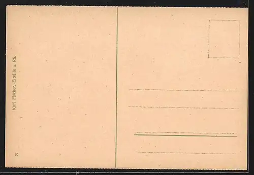 AK Coblenz, Oberpostdirektion und Kaiser-Wilhelm-Realgymnasium