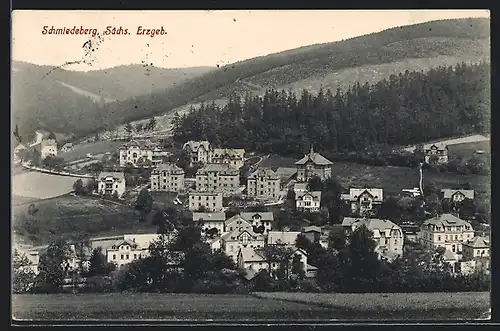 AK Schmiedeberg / Erzg., Panorama
