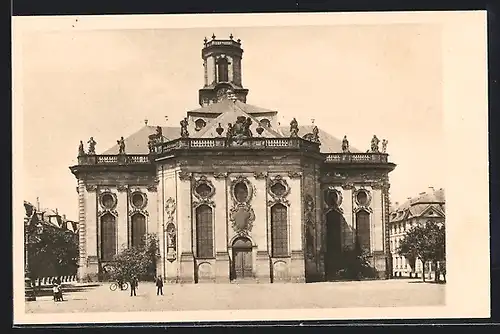 AK Saarbrücken, die spätbarocke Ludwigskirche